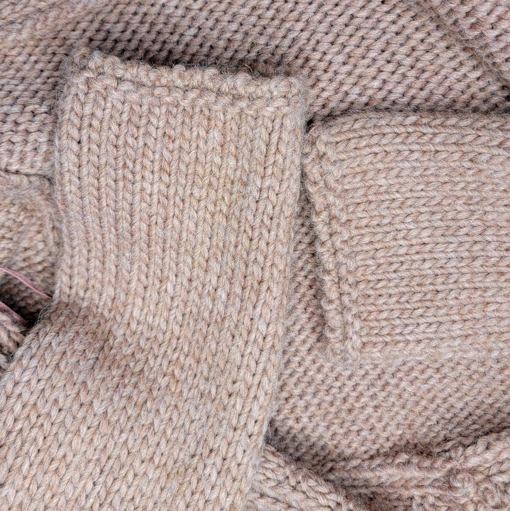 Anthropology Elsamada Chunky Knit Alpaca Wool Tie Front Cardigan Size M - Picture 12 of 12